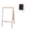 Crestline Natural White Dry-Erase & Black Chalkboard Marquee Easel, 42" x 24"